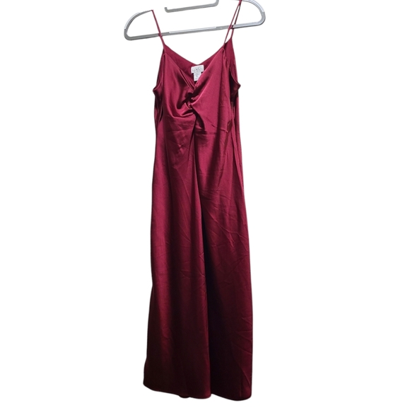 Nicole Miller Dresses & Skirts - Nicole Miller NY slip dress size Small Midi silky maroon‎